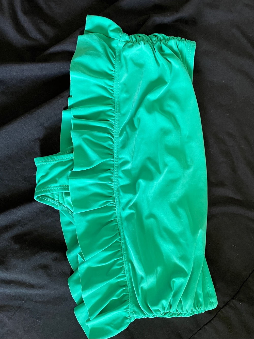 Elle Bright Green Ruffle Swim Bottoms-12 Womens